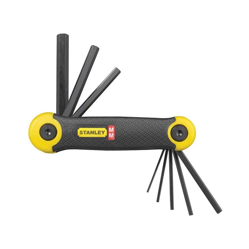 Stanley® Hand Tools Metric Folding Hexagon Key Set, 8 Piece STANLEY® Hand Tools - Dynamic Drive