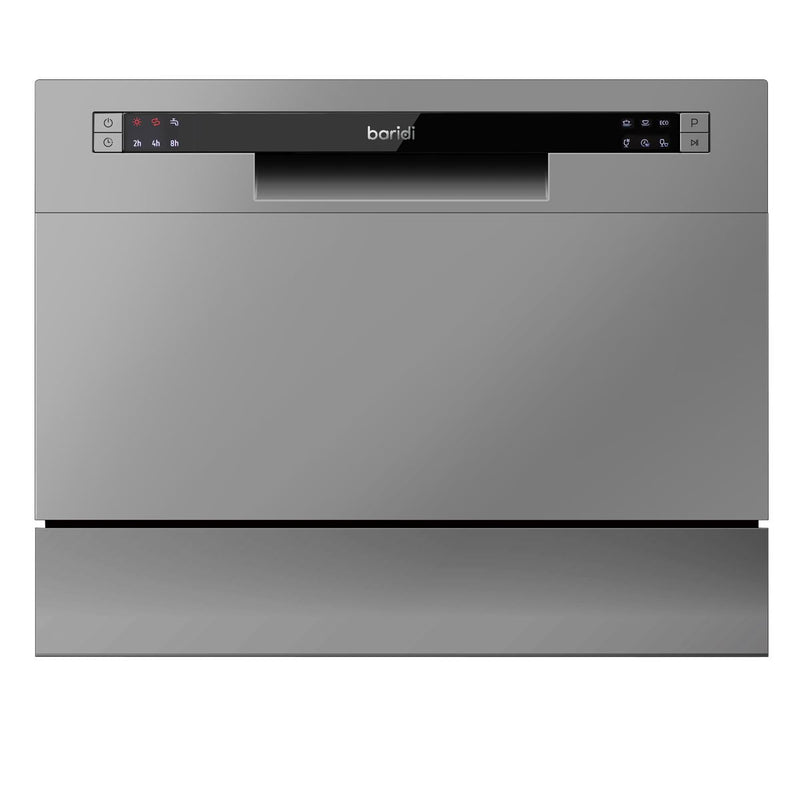 Baridi Tabletop Dishwasher 6 Place Settings 6.5L Capacity - Silver DH84 Baridi - Dynamic Drive