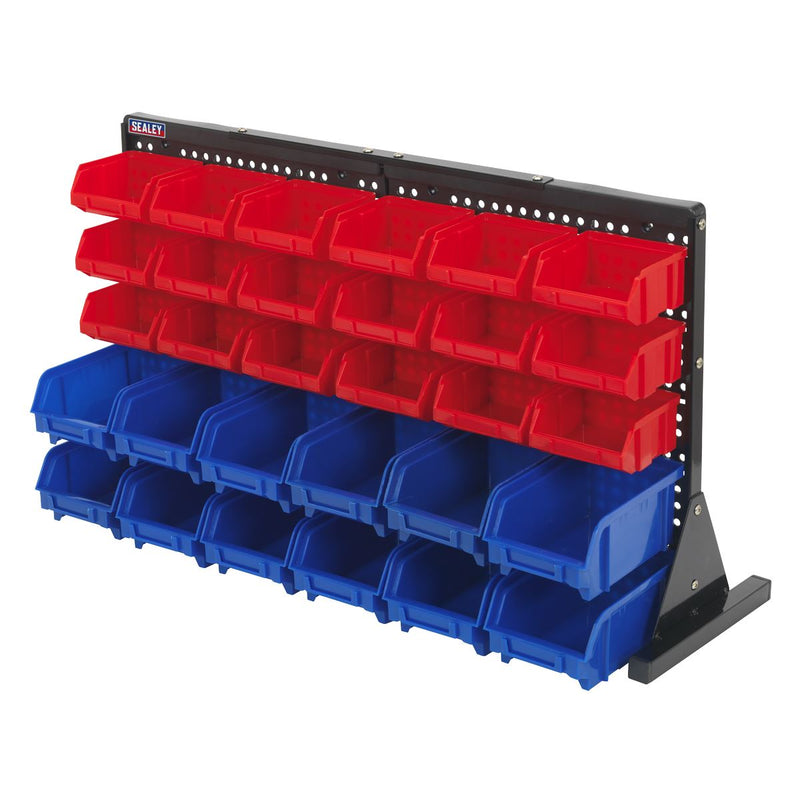 Sealey Bin Storage System Bench Mounting 30 Bins TPS1218 Sealey - Dynamic Drive
