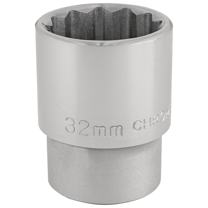 Draper 12 Point Socket, 3/4" Sq. Dr., 32mm 16699 Draper - Dynamic Drive