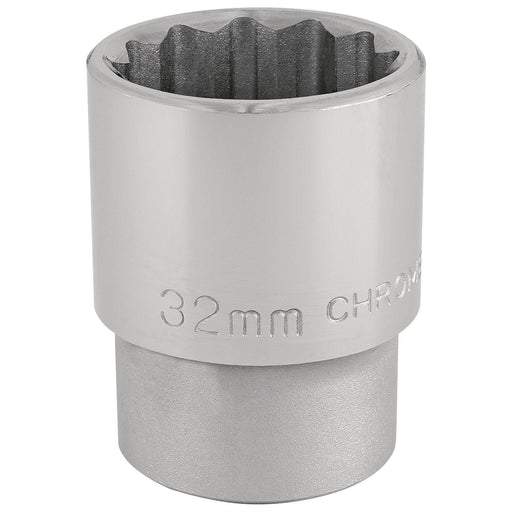 Draper 12 Point Socket, 3/4" Sq. Dr., 32mm 16699 Draper - Dynamic Drive