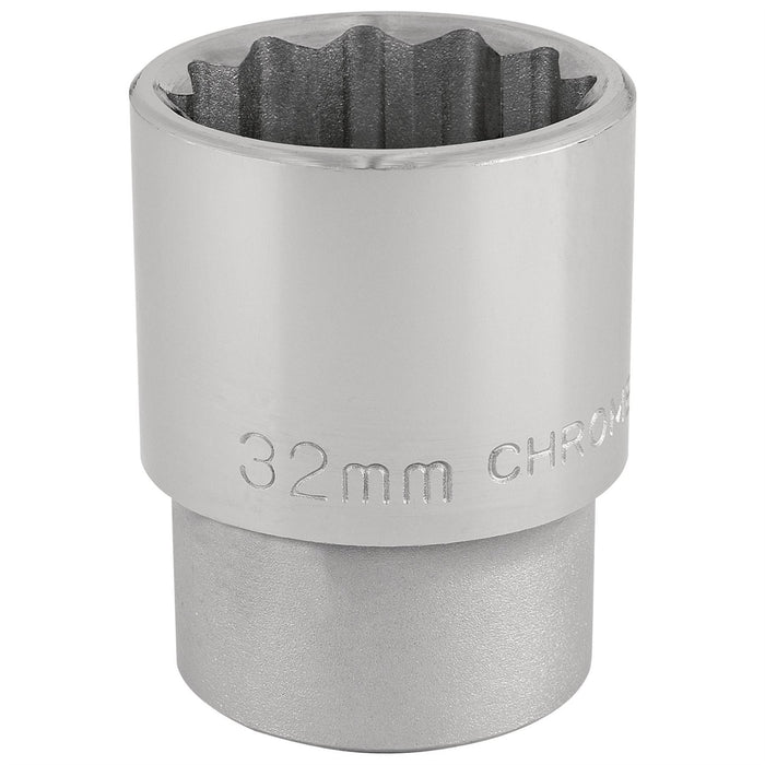 Draper 12 Point Socket, 3/4" Sq. Dr., 32mm 16699 Draper - Dynamic Drive
