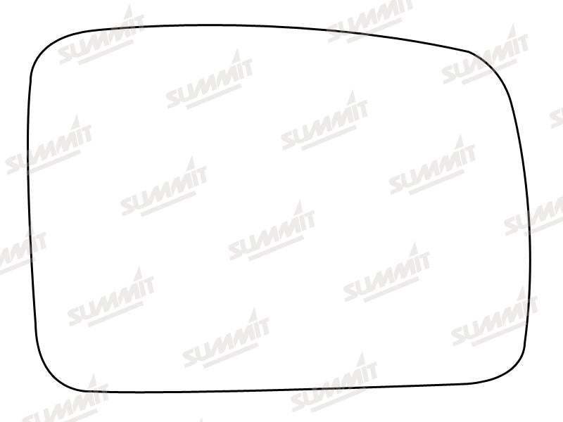 Summit Stick-On Standard Mirror Glass fits Land Rover Freelander 06 on RHS Summit - Dynamic Drive