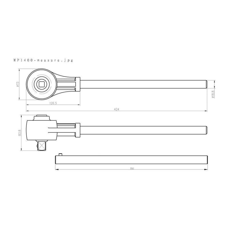 Teng Tools Torque Multiplier 1:3 1/2"F - 3/4"M Teng Tools - Dynamic Drive