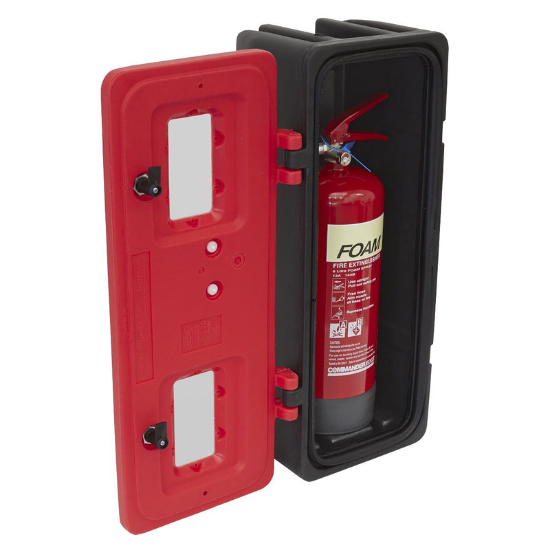 Sealey Fire Extinguisher Cabinet Single SFEC01 Sealey - Dynamic Drive
