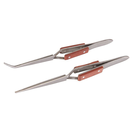 Silverline Cross-Action Tweezer Set 2pce 162 / 165mm Silverline - Dynamic Drive