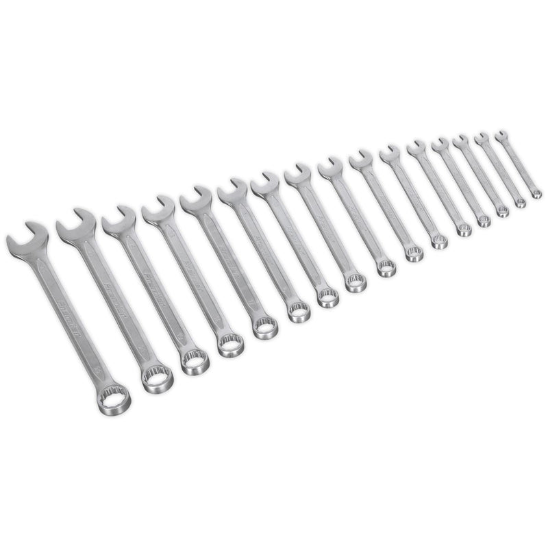 Sealey Combination Spanner Set 16pc Metric AK63255 Sealey - Dynamic Drive