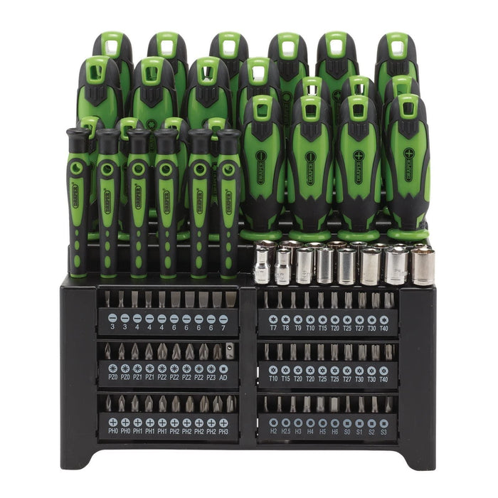 Draper Screwdriver and Bit Set, Green (103 Piece) 28004 Draper - Dynamic Drive