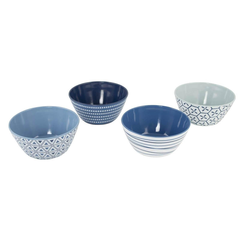 Bo-Camp Tableware Mix & Match Melamine 16 Pieces Blue/White Bo-Camp - Dynamic Drive