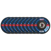 Sealey 115mm Zirconium Flap Discs 40Grit 22mm Bore - Pack of 10 FD1154010 Sealey - Dynamic Drive