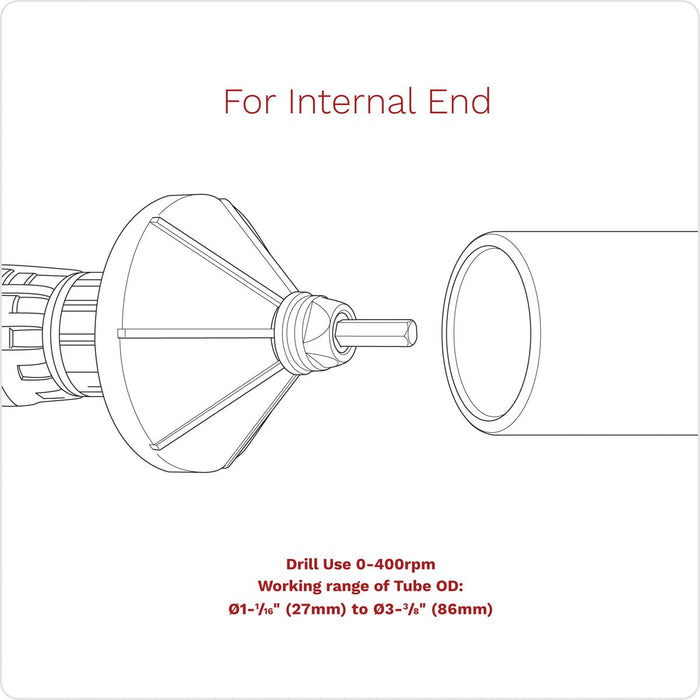 Sealey Internal & External 2-in-1 Deburring/Chamfer Tool Ø27-86mm DB06 Sealey - Dynamic Drive