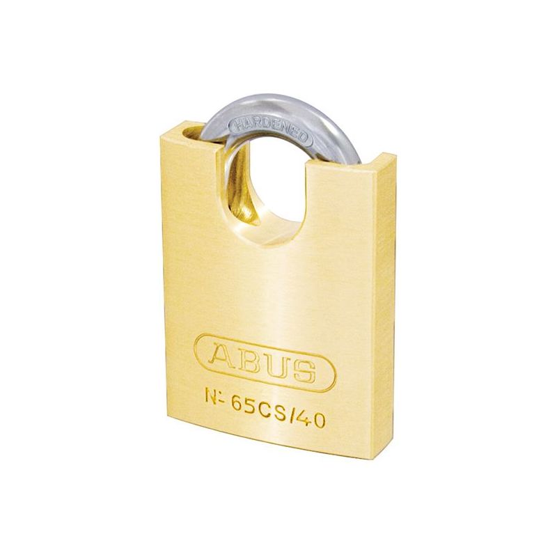 Abus Mechanical 65CS/40mm Brass Padlock Closed Shackle Carded ABUS Mechanical - Dynamic Drive