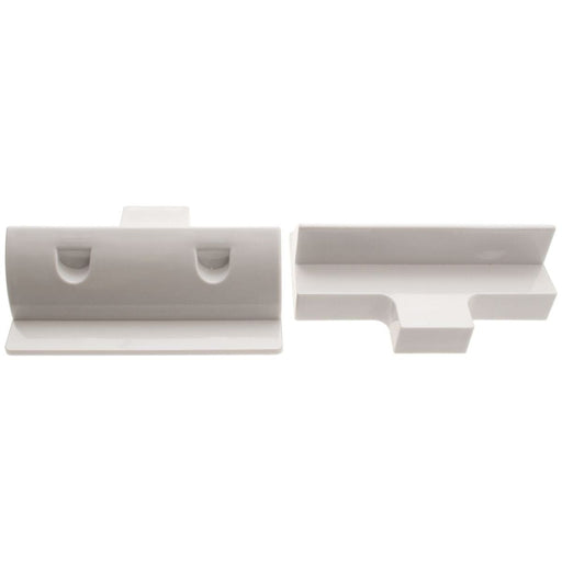 AG Pair of White ABS Side Solar Support Mounts AG - Dynamic Drive