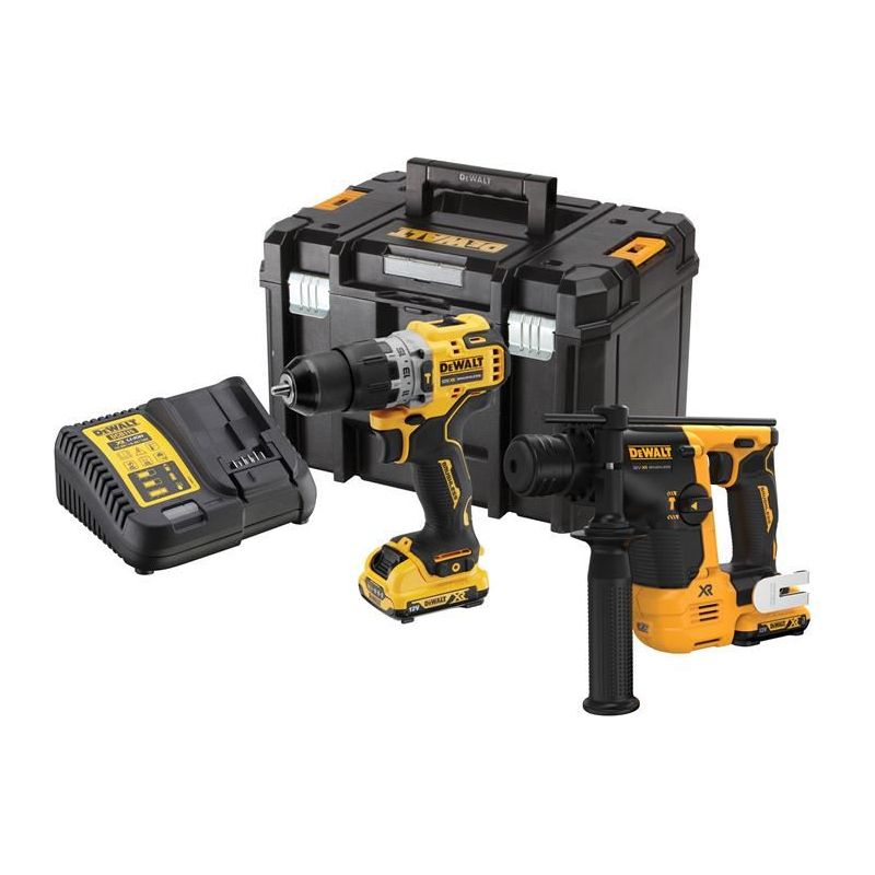 Dewalt Power Tools DCK2102L2T XR Brushless Twin Pack 12V 2 x 3.0Ah Li-ion DeWALT Power Tools - Dynamic Drive