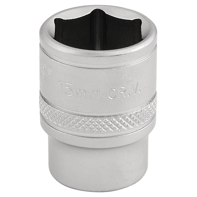 Draper 6 Point Metric Socket, 3/8" Sq. Dr., 15mm 16541 Draper - Dynamic Drive