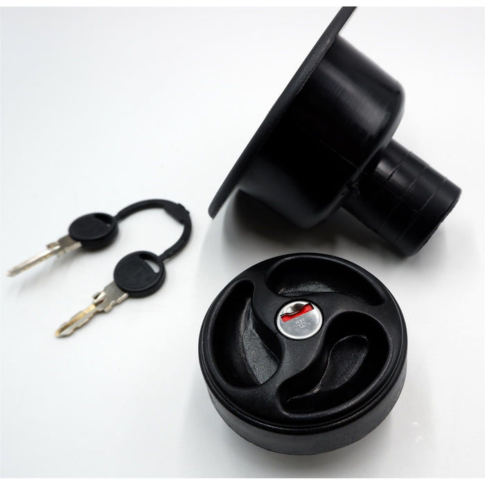 Black Water Inlet Hatch 40mm w/ Locking Filler Cap 78mm Motorhome Caravan Boat Crusader  - Dynamic Drive
