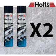 2 x Holts Car De-Icer Melts Windscreen Ice Frost Snow Aerosol Deicer 600ml Holts - Dynamic Drive