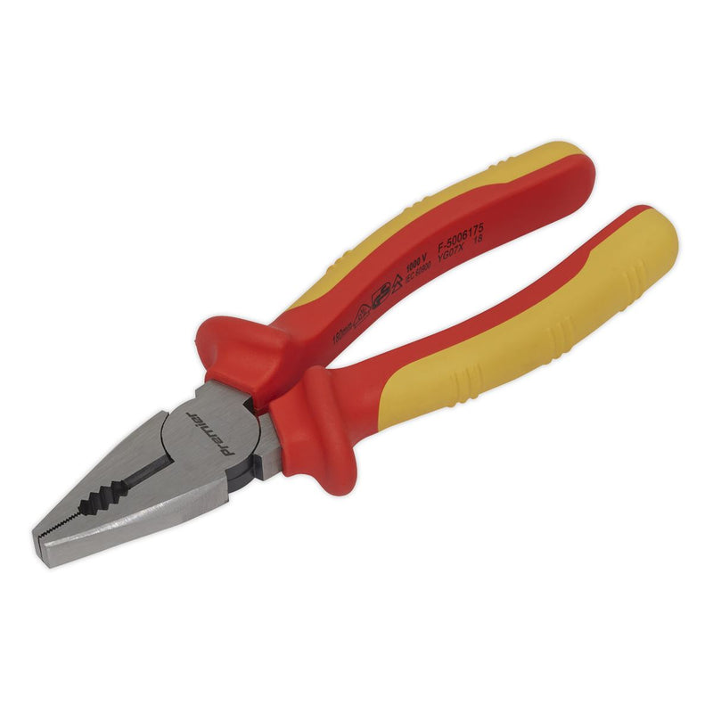 Sealey Combination Pliers 175mm VDE Approved AK83454 Sealey - Dynamic Drive