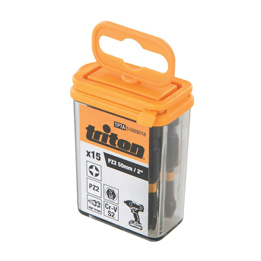 Triton Pozi Screwdriver Impact Bit 15pk PZ2 50mm Triton - Dynamic Drive