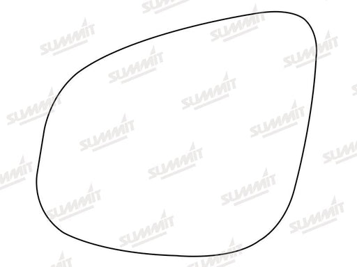 Summit Stick-On Aspheric Mirror Glass fits Renault Kangoo 12 on LHS Summit - Dynamic Drive