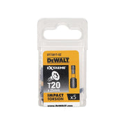 Dewalt Power Tools Impact Torsion Bits TX20 x 25mm (Pack 5) DeWALT Power Tools - Dynamic Drive