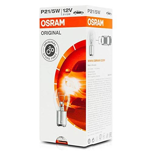 10x Original 12v P21/5W (BAY15d / 380) 21/5w Clear Bulbs [7528] Osram - Dynamic Drive