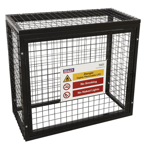 Sealey Safety Cage 2 x 47kg Gas Cylinders GCSC247 Sealey - Dynamic Drive
