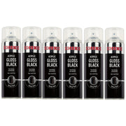 6x Simoniz Large Gloss Black Acrylic Aerosol Auto Car Spray Paint 500ml SIMP15D Simoniz - Dynamic Drive