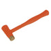 Sealey Brass Faced Dead Blow Hammer 1.5lb BFH24 Sealey - Dynamic Drive