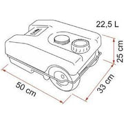 Fiamma Roll Tank 23 W (Waste) 02428A01- Fiamma - Dynamic Drive