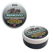 Renovo Black Leather Reviver Cleans & Re-Colours Protects Car Seats 200ml Renovo  - Dynamic Drive