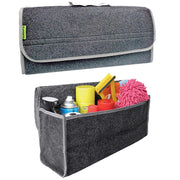 Large Boot Organiser Car Carpet Storage Grey Bag Tools Breakdown Travel Tidy Sakura  - Dynamic Drive
