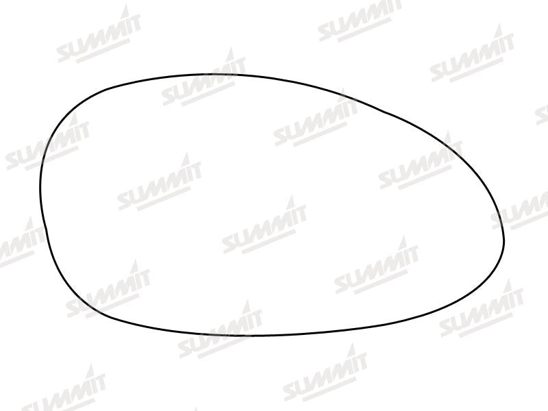 Summit Heated Base Plate With Blind Spot Mirror Glass fits BMW 1 Series 04 to 10 RHS Summit - Dynamic Drive