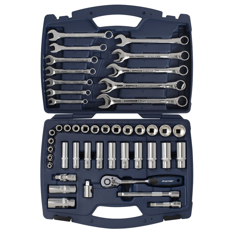Sealey Socket & Spanner Set 46pc 3/8"Sq Drive WallDrive Metric AK8996 Sealey - Dynamic Drive