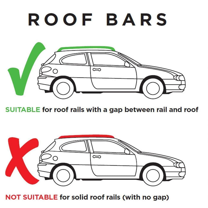 Summit Aluminium Roof Bars fits Fiat Qubo 2008 Onwards Summit  - Dynamic Drive