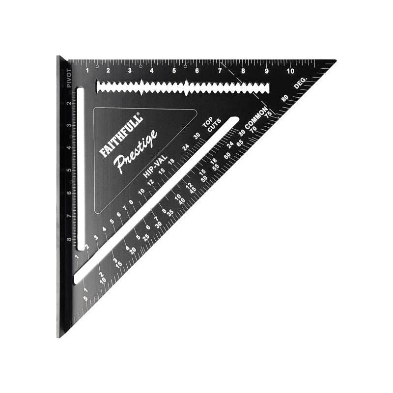 Faithfull Prestige Quick Square Black Aluminium 300mm (12in) Faithfull - Dynamic Drive