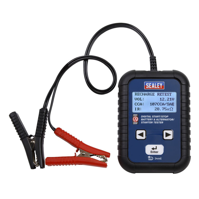 Sealey Digital Start/Stop Battery & Alternator/Starter Tester 12/24V BT2011 Sealey - Dynamic Drive
