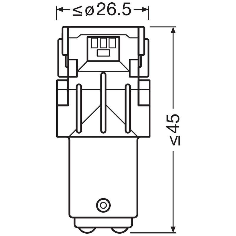 Osram LEDriving SL, P21/5W, Amber, LED signal lamps, Off-road only, non ECE, Dou Osram - Dynamic Drive