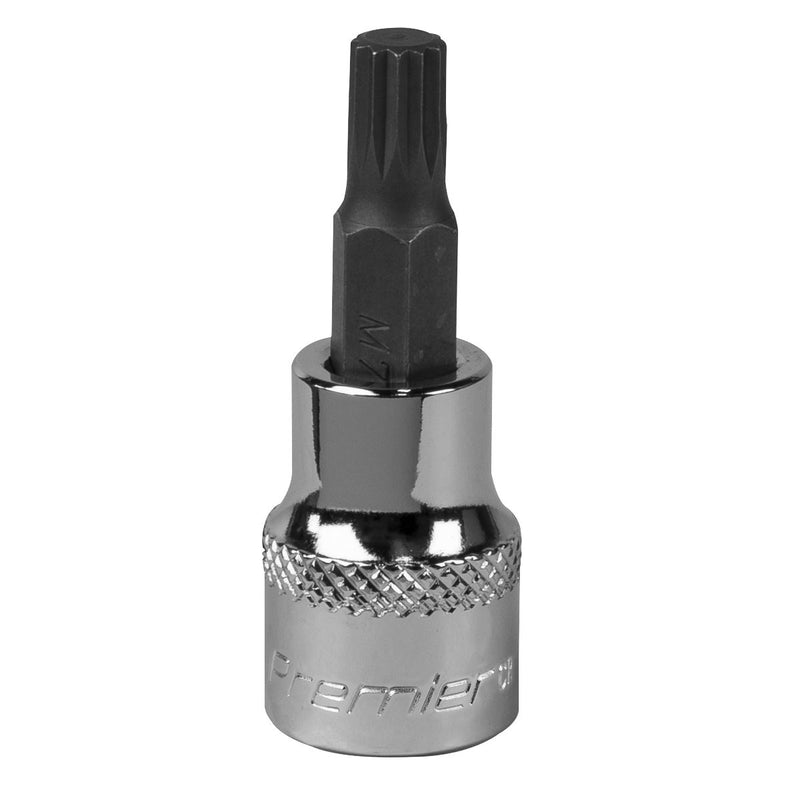 Sealey Spline Socket Bit M7 3/8"Sq Drive SBS005 Sealey - Dynamic Drive