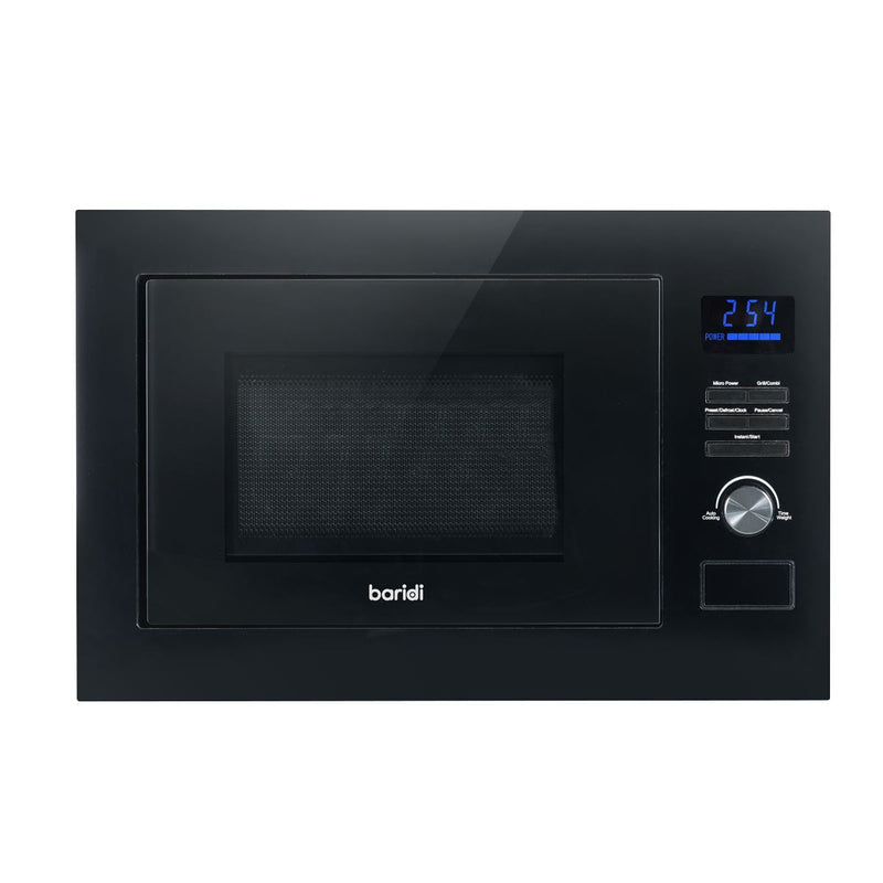 Baridi Integrated Microwave Oven with Grill 25L Capacity 900W - Black Baridi - Dynamic Drive