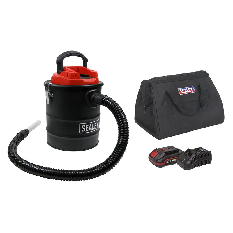 Sealey Handheld Ash Vacuum Cleaner 15L Kit 20V 2Ah SV20 Series CP20VAVKIT1 Sealey - Dynamic Drive