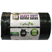 Black Polythene Refuse Sacks Pack of 50 AG - Dynamic Drive