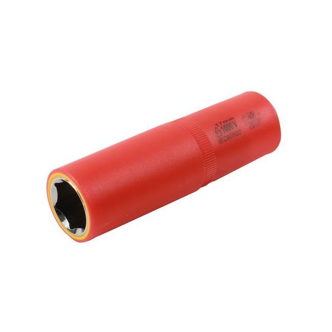 Laser Deep Insulated Socket 1/2"D 17mm 7955 Laser - Dynamic Drive