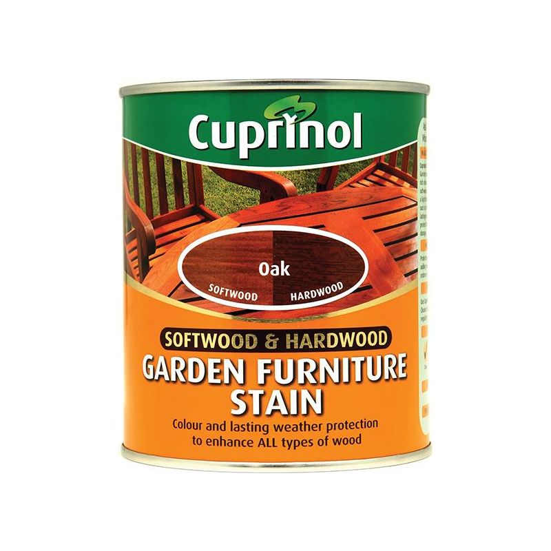Cuprinol Softwood & Hardwood Garden Furniture Stain Oak 750ml Cuprinol - Dynamic Drive