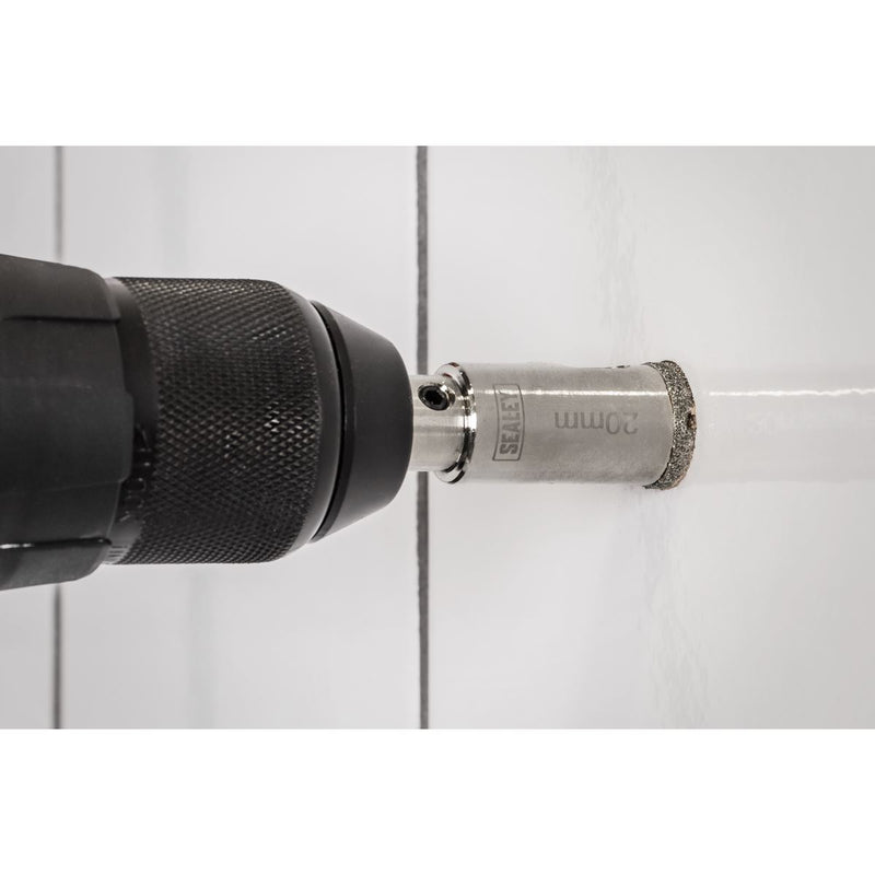 Sealey Electroplated Diamond Hole Saw 20mm DHS20 Sealey - Dynamic Drive