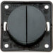 Double Switch Anthracite (21232A) Convenient Double Switch for Your Caravan W4 - Dynamic Drive