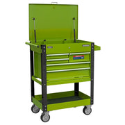 Sealey Heavy-Duty Mobile Tool & Parts Trolley with 5 Drawers and Lockable Top- H Sealey - Dynamic Drive