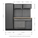 Sealey Superline Pro 1.96m Storage System Pressed Wood Worktop APMSSTACK09W Sealey - Dynamic Drive