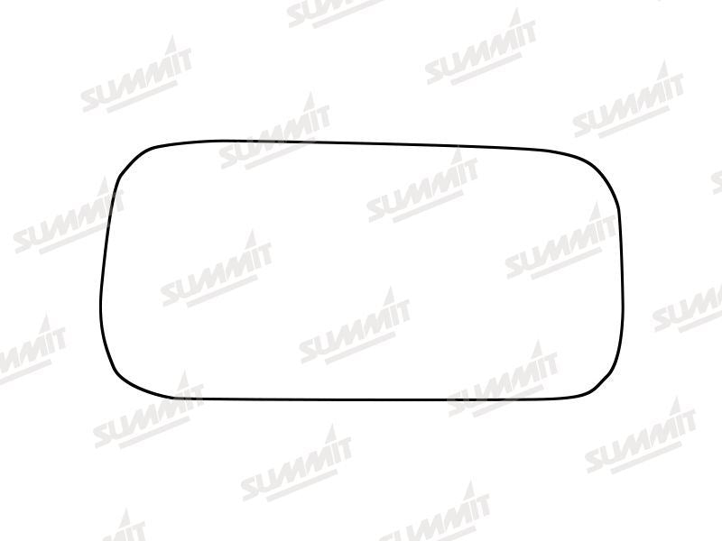 Summit Stick-On Commercial Lower Blind-Spot Mirror Glass fits Merc. Sprinter 18 on LHS (Suitable for short arm mirrors) Summit - Dynamic Drive