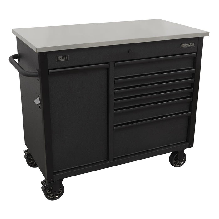 Sealey Mobile Tool Cabinet 1120mm with Power Tool Charging Drawer AP4206BE Sealey - Dynamic Drive